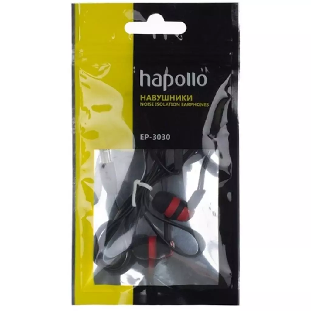 Наушники Hapollo EP-3030 Red - 2
