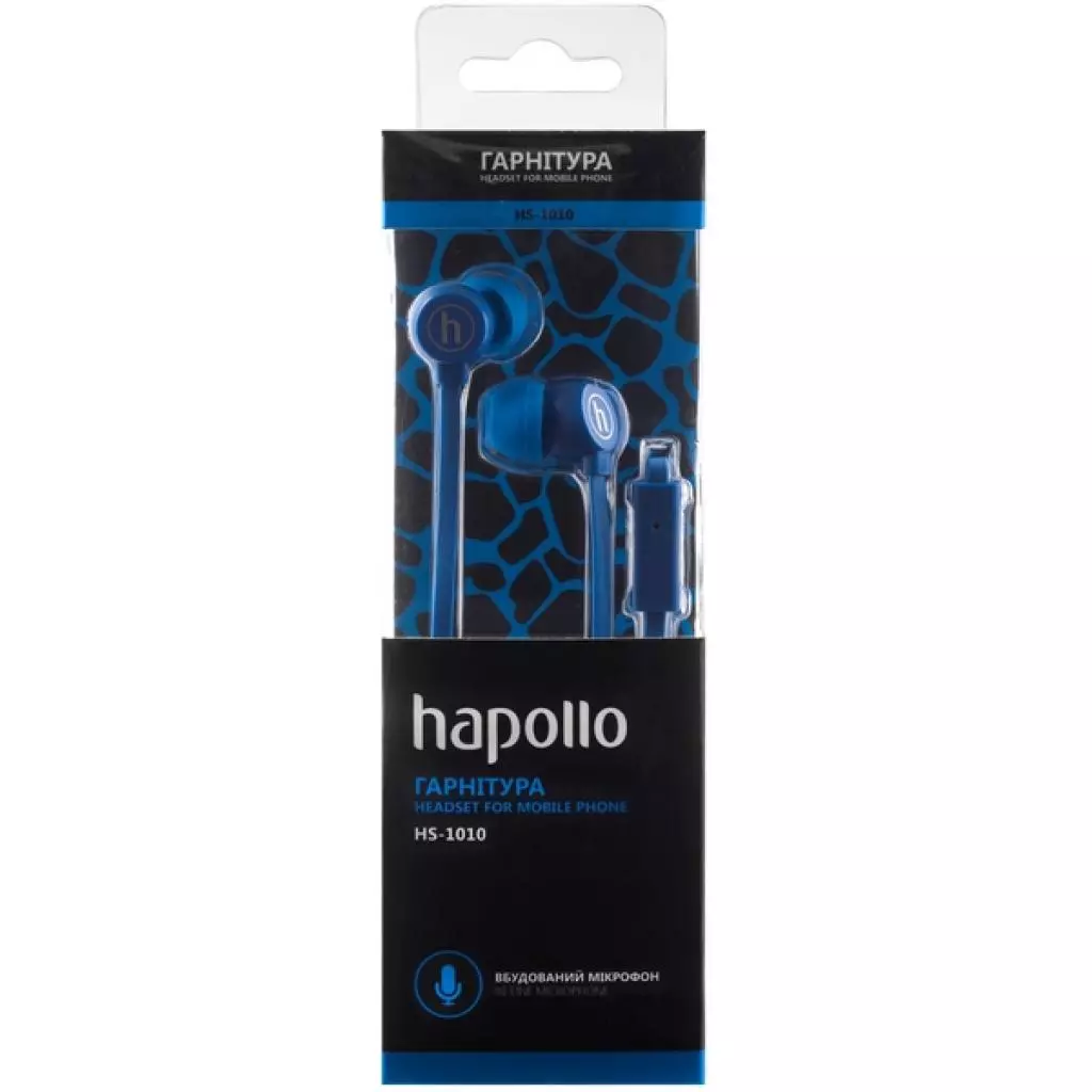 Наушники Hapollo HS-1010 Navy - 1 Наушники Hapollo HS-1010 Navy - 1