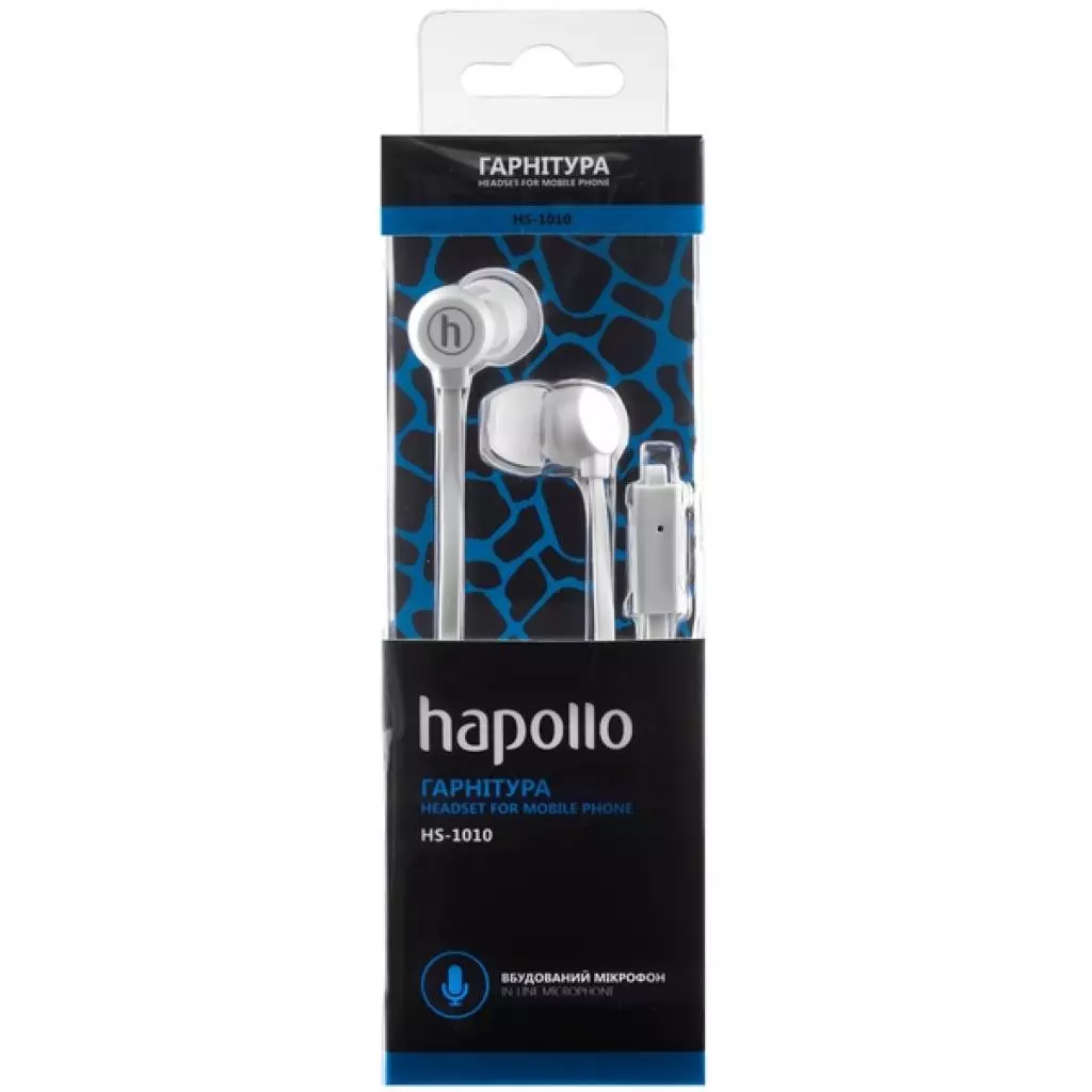 Наушники Hapollo HS-1010 White - 1 Наушники Hapollo HS-1010 White - 1