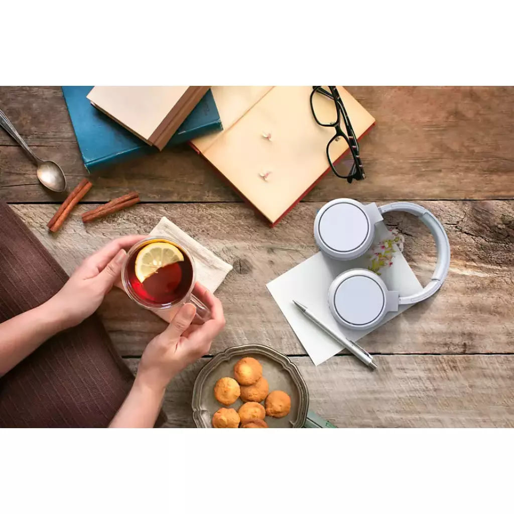 Наушники Philips TAH5205 Over-ear ANC Wireless Mic White (TAH5205WT/00) - 8