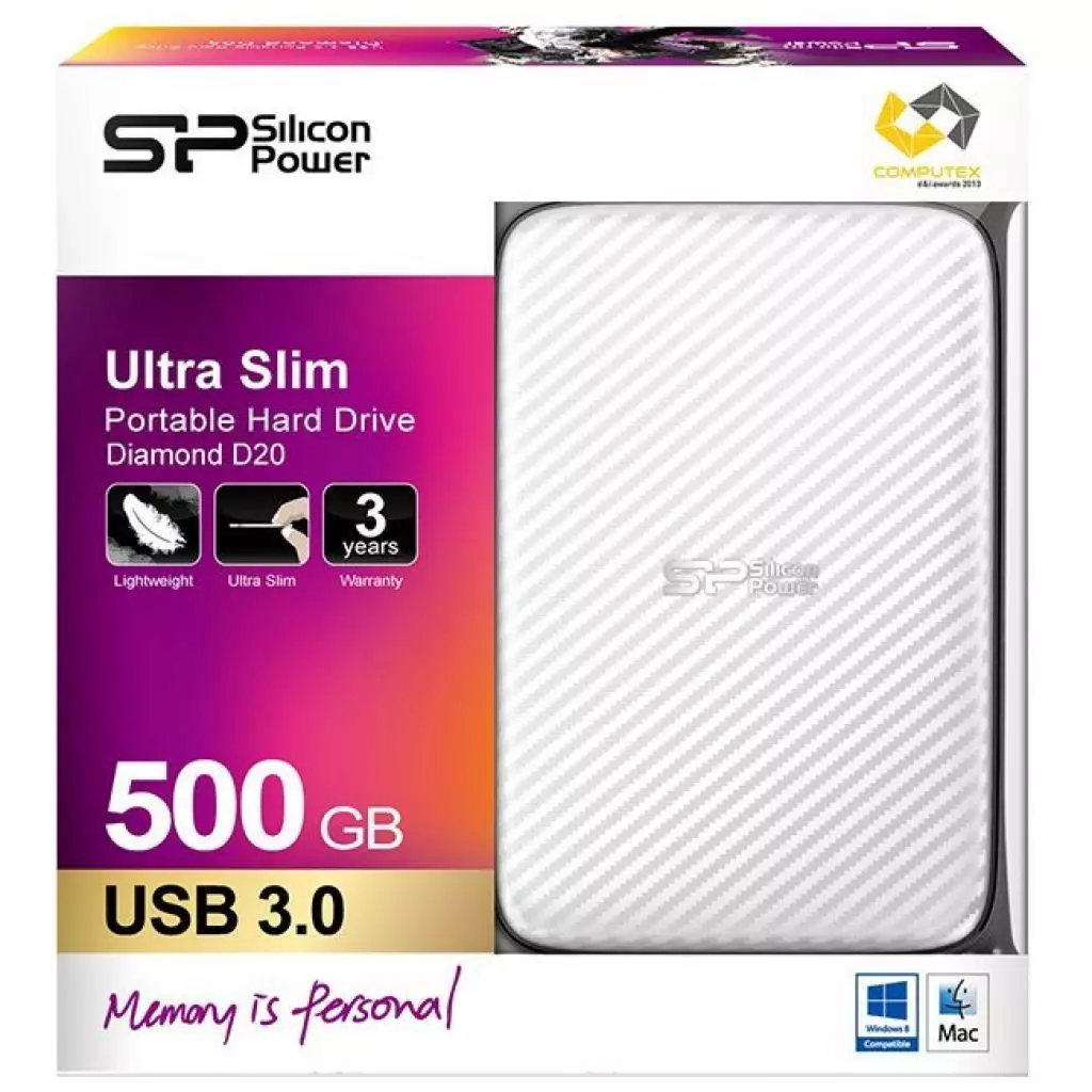 Внешний жесткий диск 2.5" 500GB Silicon Power (SP500GBPHDD20S3W) - 3
