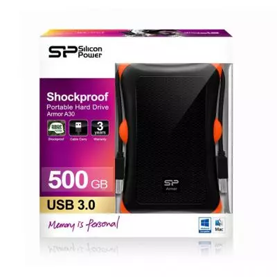 Внешний жесткий диск 2.5" 500GB Silicon Power (SP500GBPHDA30S3K) - 5