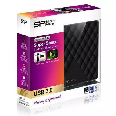 Внешний жесткий диск 2.5" 500GB Silicon Power (SP500GBPHDD06S3K) - 3