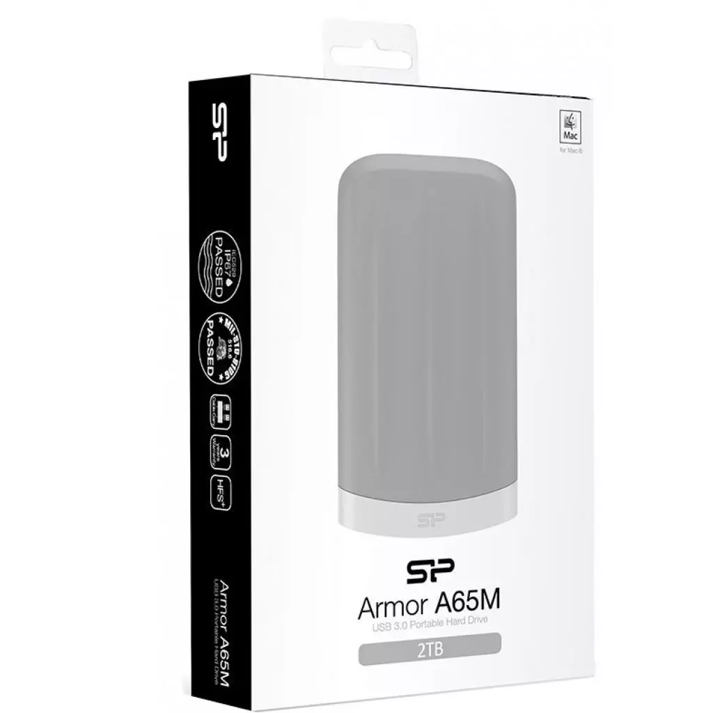 Внешний жесткий диск 2.5" 500GB Silicon Power (SP500GBPHD65MS3G) - 4 Внешний жесткий диск 2.5" 500GB Silicon Power (SP500GBPHD65MS3G) - 4