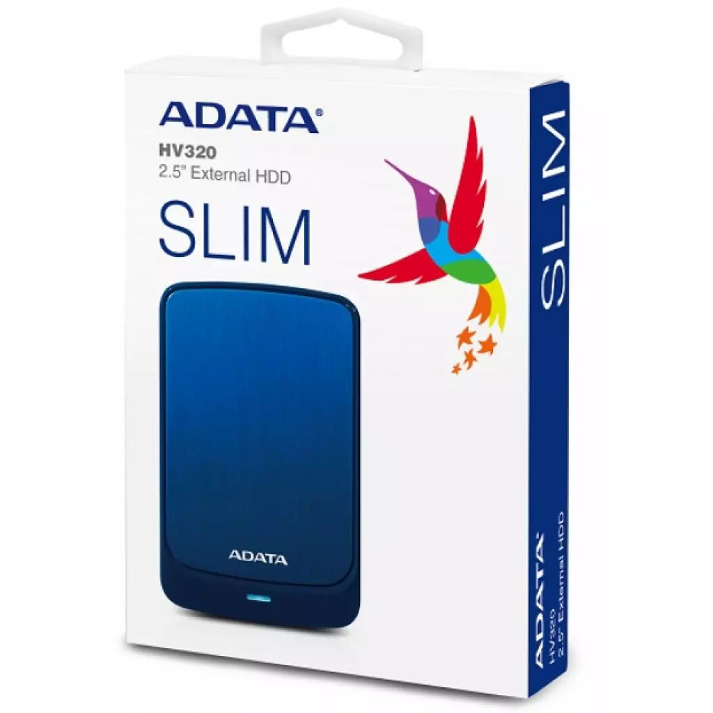 Внешний жесткий диск 2.5" 5TB ADATA (AHV320-5TU31-CBL) - 5