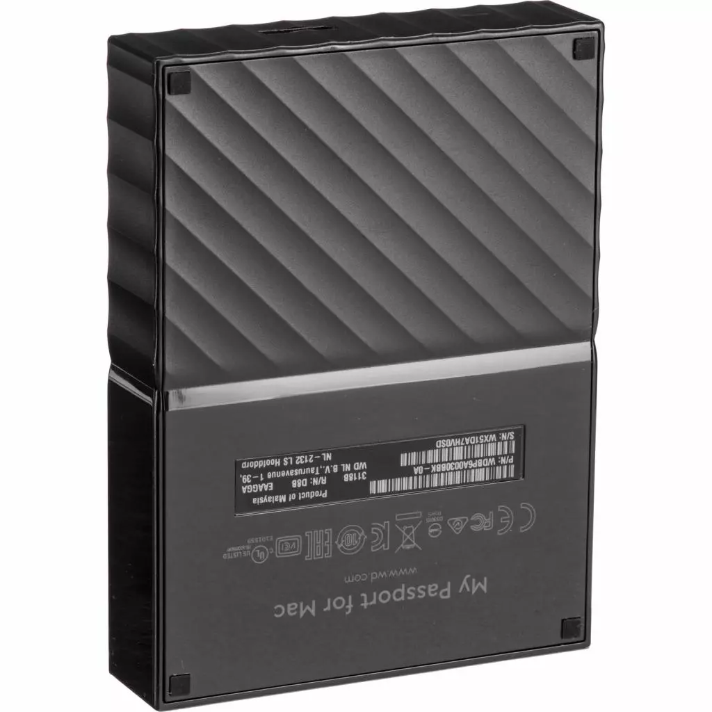 Внешний жесткий диск 2.5" 3TB My Passport for Mac WD (WDBP6A0030BBK-WESE) - 2