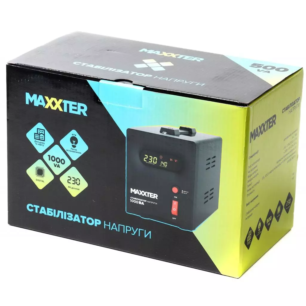 Стабилизатор Maxxter MX-AVR-S1000-01 - 2