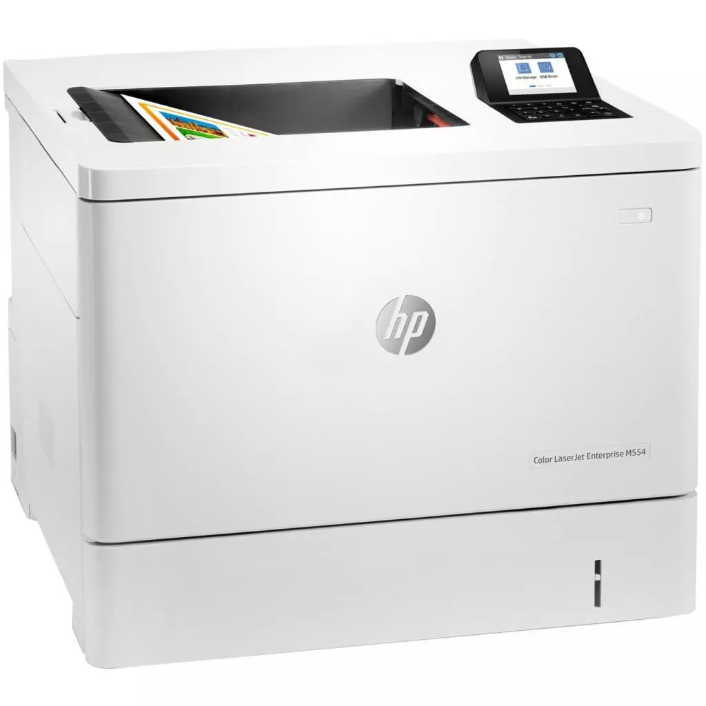 Лазерный принтер HP Color LaserJet Enterprise M554dn (7ZU81A) - 1