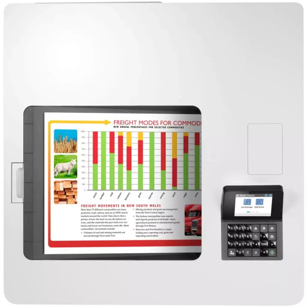 Лазерный принтер HP Color LaserJet Enterprise M554dn (7ZU81A) - 2