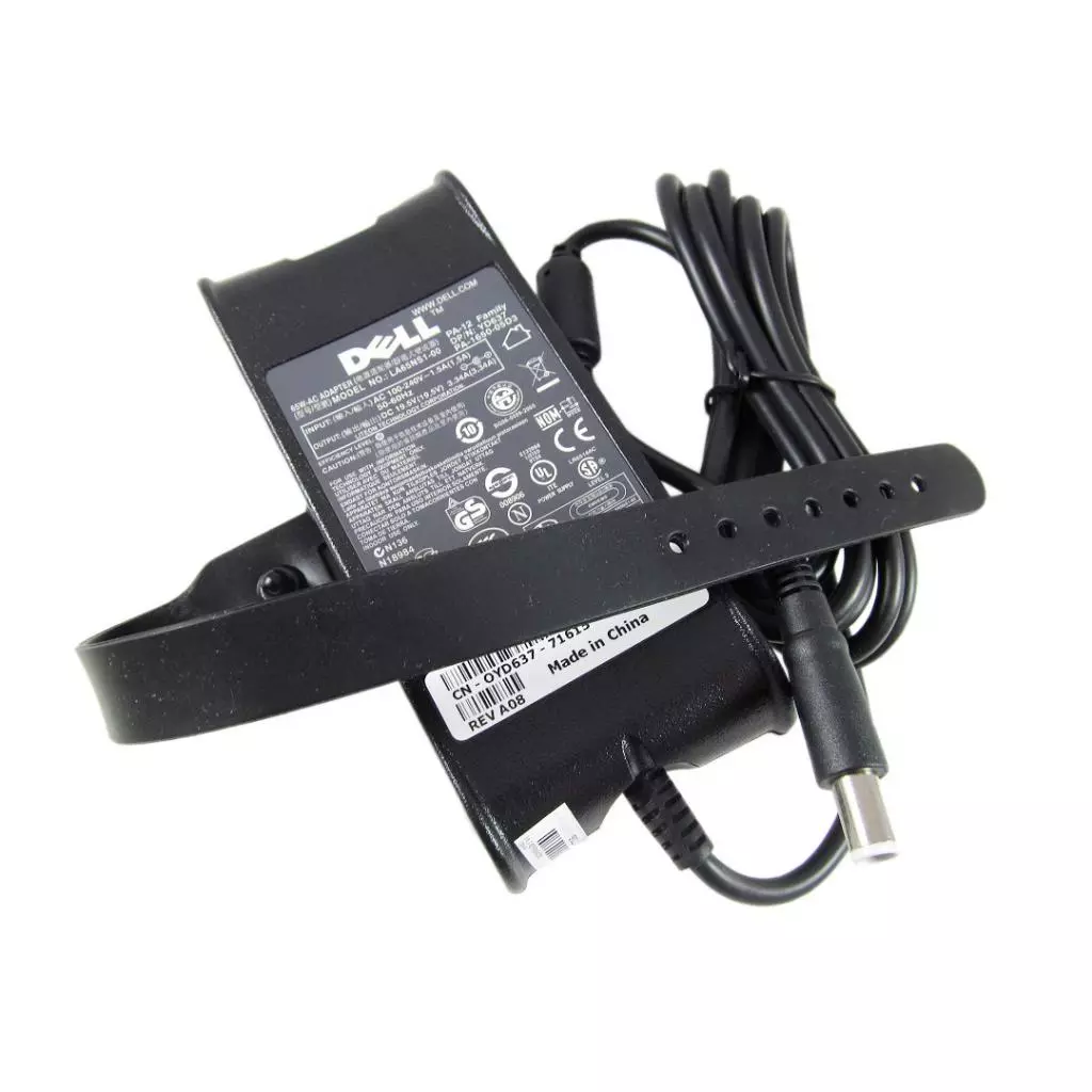 Блок питания к ноутбуку 65W 19.5V 3.34A разъем 7.4/5.0(pin inside) Dell (PA-12) - 1 Блок питания к ноутбуку 65W 19.5V 3.34A разъем 7.4/5.0(pin inside) Dell (PA-12) - 1