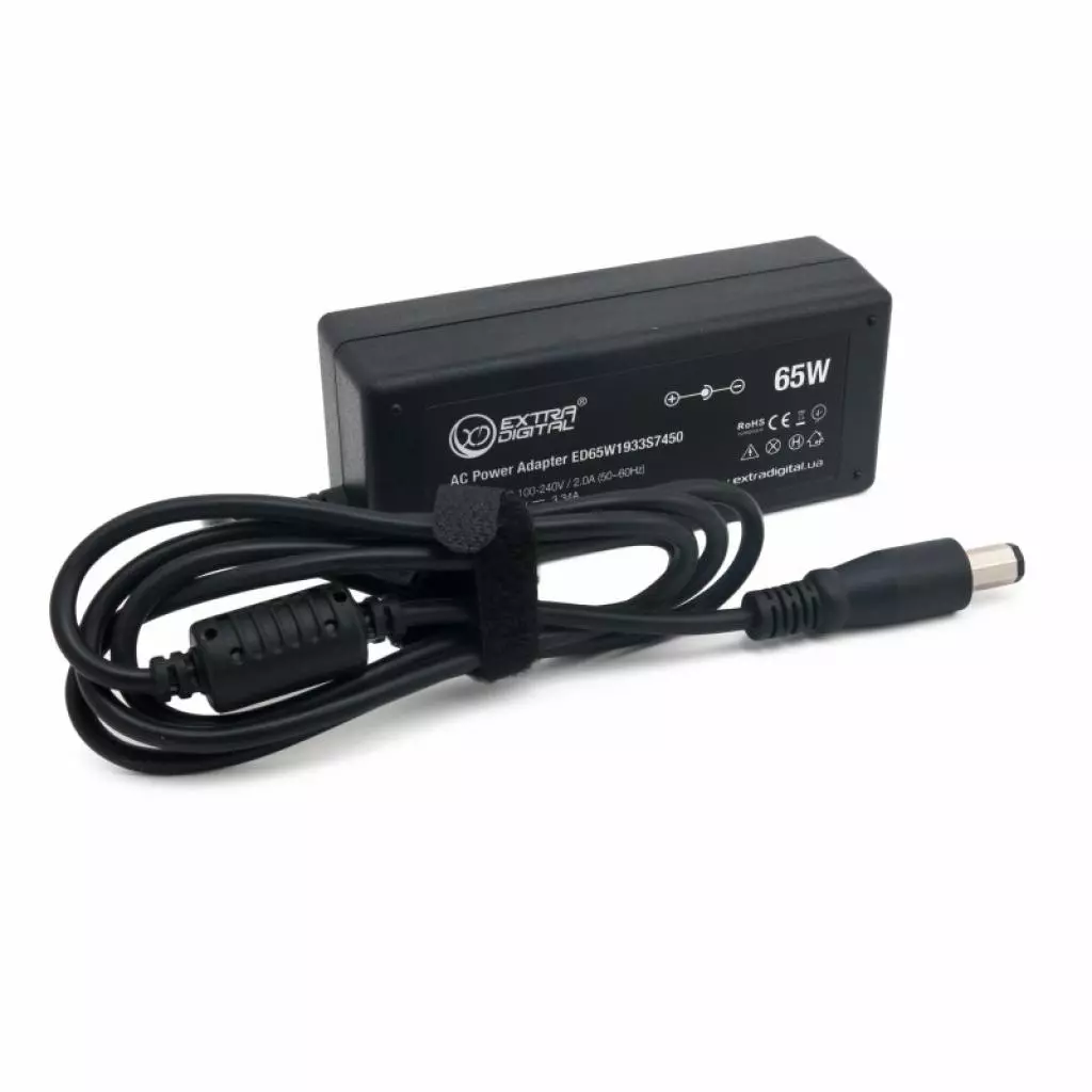 Блок питания к ноутбуку Extradigital Dell 19.5V, 3.34A, 65W (8.0x5.0 Octagon) (PSD3849)