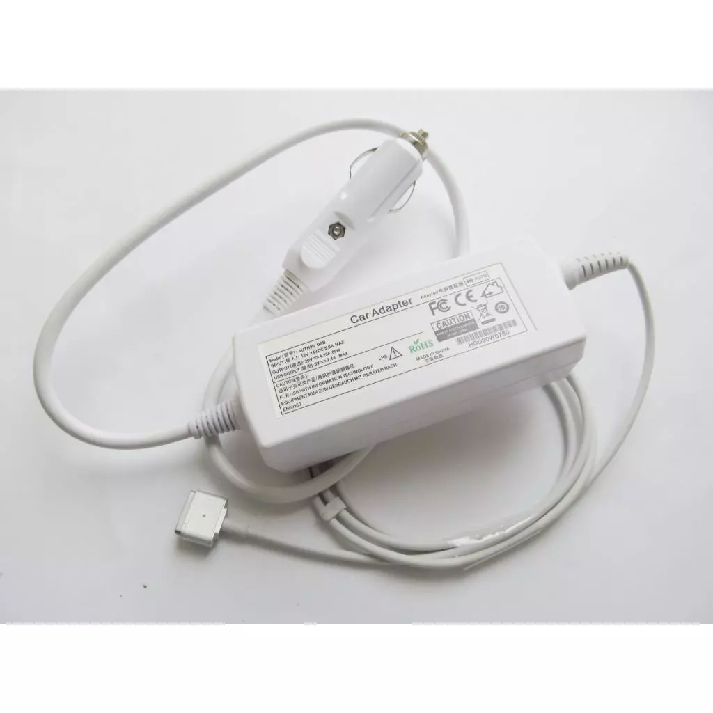 Блок питания к ноутбуку AlSoft [car 12В-24В] Apple 85W 20V, 4.25A, MagSafe2 + 2*USB (A40292) - 1