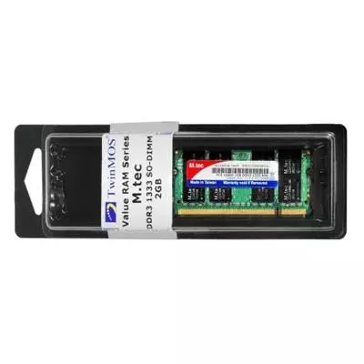 Модуль памяти для ноутбука SoDIMM DDR3 2GB 1333 MHz TwinMOS (9DHTBMIB-TATP / 9DECBMIB-TATP)
