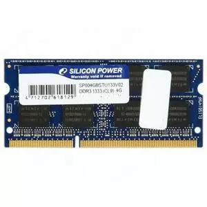 Модуль памяти для ноутбука SoDIMM DDR3 4GB 1333 MHz Silicon Power (SP004GBSTU133V02)