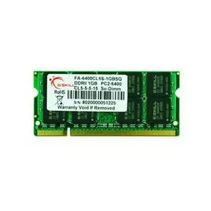 Модуль памяти для ноутбука SoDIMM DDR2 1GB 800 MHz G.Skill (FA-6400CL5S-1GBSQ)