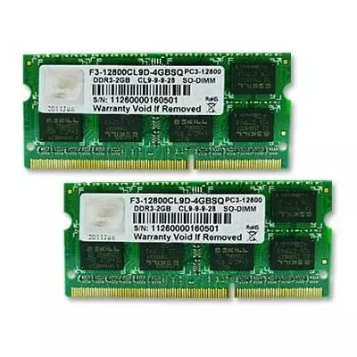 Модуль памяти для ноутбука SoDIMM DDR3 8GB (2x4GB) 1600 MHz G.Skill (F3-12800CL9D-8GBSQ)