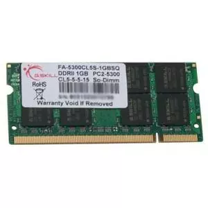 Модуль памяти для ноутбука SoDIMM DDR2 1GB 667 MHz G.Skill (FA-5300CL5S-1GBSQ)