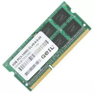 Модуль памяти для ноутбука SoDIMM DDR3 4GB 1333 MHz Geil (GS34GB1333C9SC / GS34GB1333C9S)