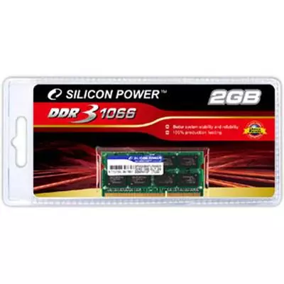 Модуль памяти для ноутбука SoDIMM DDR3 2GB 1066 MHz Silicon Power (SP002GBSTU106V02)