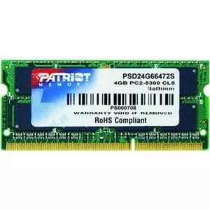 Модуль памяти для ноутбука SoDIMM DDR2 4GB 667 MHz Patriot (PSD24G6672S)