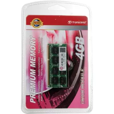 Модуль памяти для ноутбука SoDIMM DDR3 4GB 1333 MHz Transcend (JM1333KSN-4G) - 1