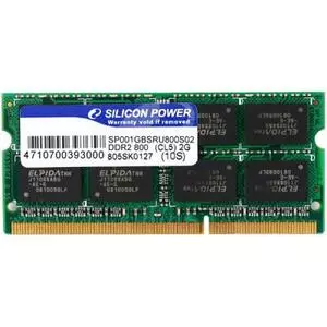Модуль памяти для ноутбука SoDIMM DDR2 1Gb 800 MHz Silicon Power (SP001GBSRU800S02/*Q02)