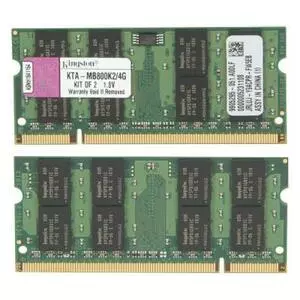 Модуль памяти для ноутбука SODIMM DDR2 2GB (2x1GB) 800 MHz Kingston (KTA-MB800K2/2G)
