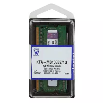 Модуль памяти для ноутбука SODIMM DDR3 4GB 1333 MHz Kingston (KTA-MB1333S/4G) - 1