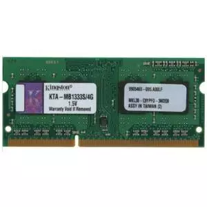 Модуль памяти для ноутбука SODIMM DDR3 4GB 1333 MHz Kingston (KTA-MB1333S/4G)