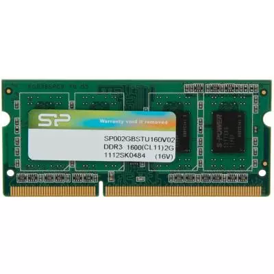 Модуль памяти для ноутбука SoDIMM DDR3 2GB 1600 MHz Silicon Power (SP002GBSTU160W02)