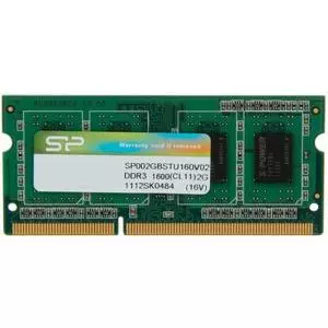Модуль памяти для ноутбука SoDIMM DDR3 2GB 1600 MHz Silicon Power (SP002GBSTU160W02)