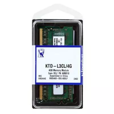 Модуль памяти для ноутбука SoDIMM DDR3 4GB 1600 MHz Kingston (KTD-L3CL/4G) - 2 Модуль памяти для ноутбука SoDIMM DDR3 4GB 1600 MHz Kingston (KTD-L3CL/4G) - 2