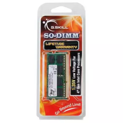 Модуль памяти для ноутбука SoDIMM DDR3L 4GB 1600 MHz G.Skill (F3-1600C9S-4GSL) - 2 Модуль памяти для ноутбука SoDIMM DDR3L 4GB 1600 MHz G.Skill (F3-1600C9S-4GSL) - 2