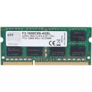 Модуль памяти для ноутбука SoDIMM DDR3L 4GB 1600 MHz G.Skill (F3-1600C9S-4GSL)