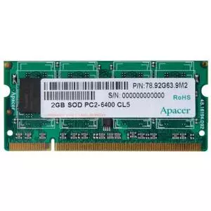 Модуль памяти для ноутбука SoDIMM DDR2 2GB 800 MHz Apacer (CS.02G2B.F2M)