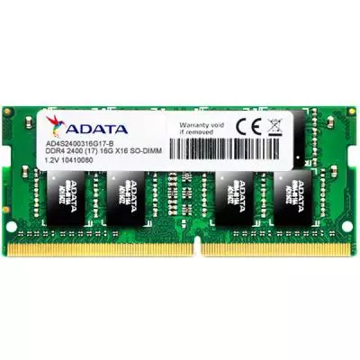 Модуль памяти для ноутбука SoDIMM DDR4 16GB 2400 MHz ADATA (AD4S2400316G17-S)