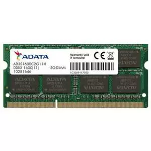 Модуль памяти для ноутбука SoDIMM DDR3 2GB 1600 MHz ADATA (AD3S1600C2G11-S)