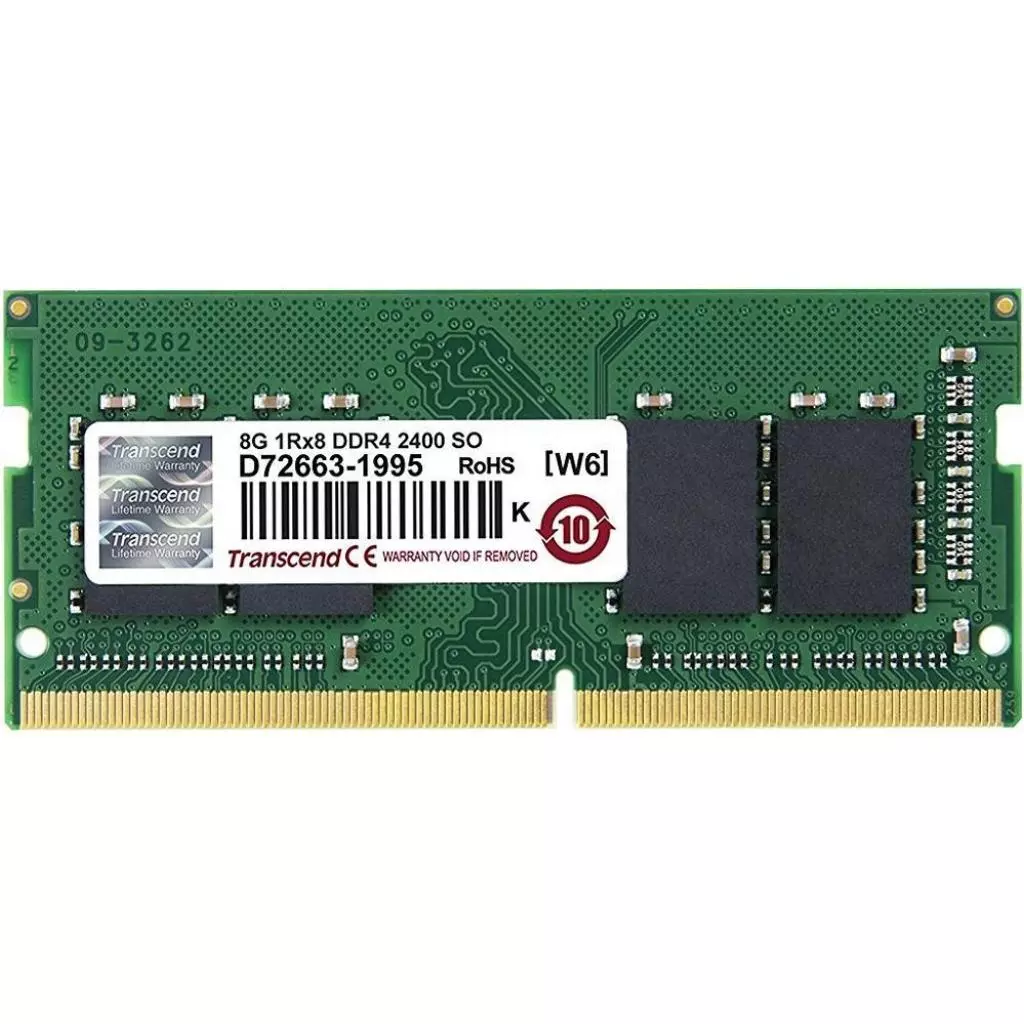 Модуль памяти для ноутбука SoDIMM DDR4 8GB 2400 MHz Transcend (JM2400HSB-8G)