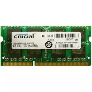 Модуль памяти для ноутбука SoDIMM DDR3 4GB 1333 MHz Micron (CT51264BF1339)