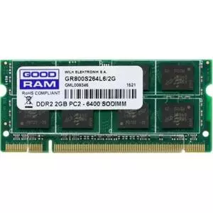 Модуль памяти для ноутбука SoDIMM DDR2 2GB 800 MHz Goodram (GR800S264L6/2G)