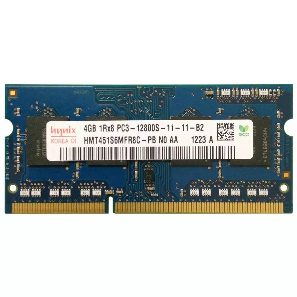 Модуль памяти для ноутбука SoDIMM DDR3 4GB 1600 MHz Hynix (HMT451S6MFR8С-PB)