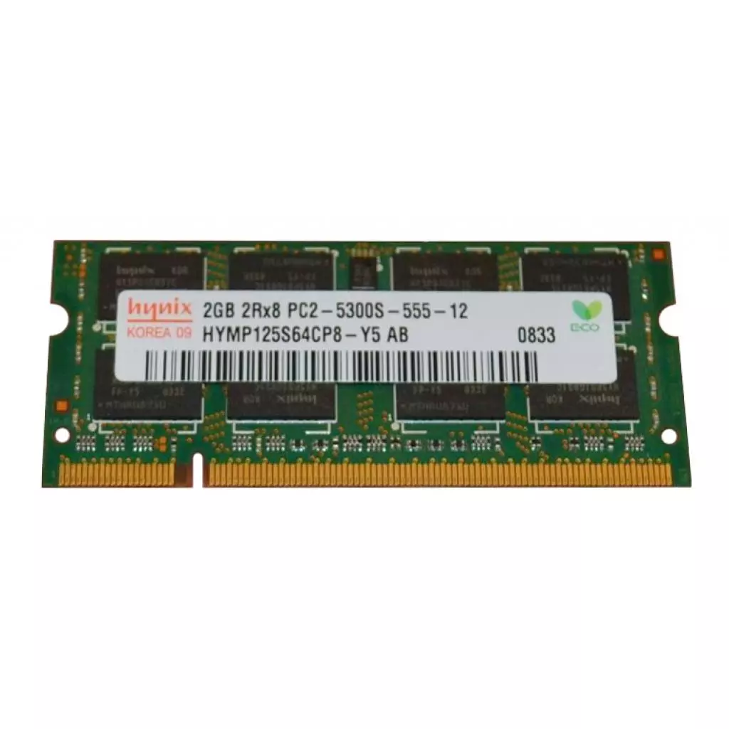 Модуль памяти для ноутбука SoDIMM DDR2 2GB 667 MHz Hynix (HYMP125S64CP8-Y5_)