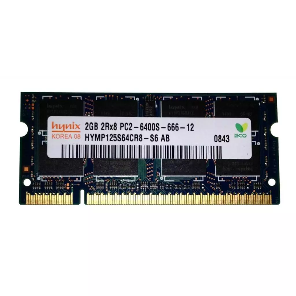 Модуль памяти для ноутбука SoDIMM DDR2 2GB 800 MHz Hynix (HYMP125S64CR8-S6 Ref)