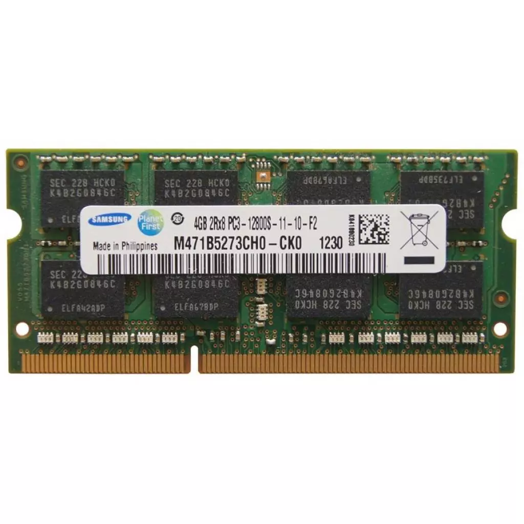 Модуль памяти для ноутбука SoDIMM DDR3 4GB 1600 MHz Samsung (M471B5273CH0-CK0 Ref)