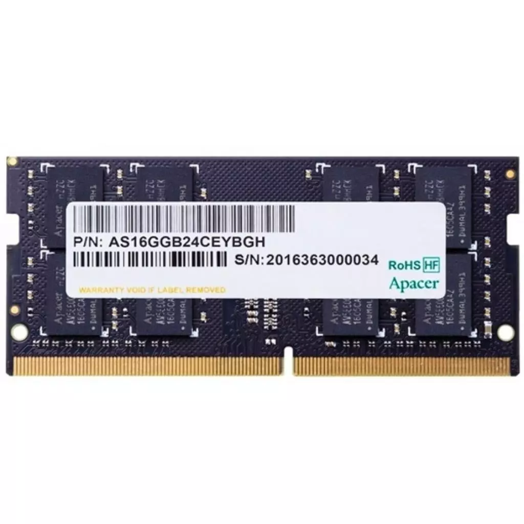 Модуль памяти для ноутбука SoDIMM DDR4 8GB 2666 MHz Apacer (AS08GGB26CQYBGC)