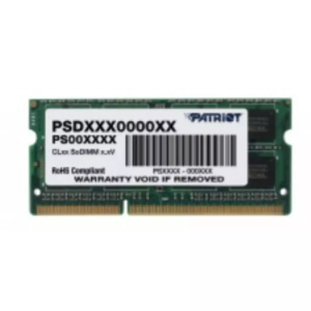 Модуль памяти для ноутбука SoDIMM DDR3L 4GB 1333 MHz Patriot (PSD34G1333L2S)