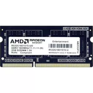 Модуль памяти для ноутбука SoDIMM DDR3 2GB 1600 MHz AMD (R532G1601S1S-U)
