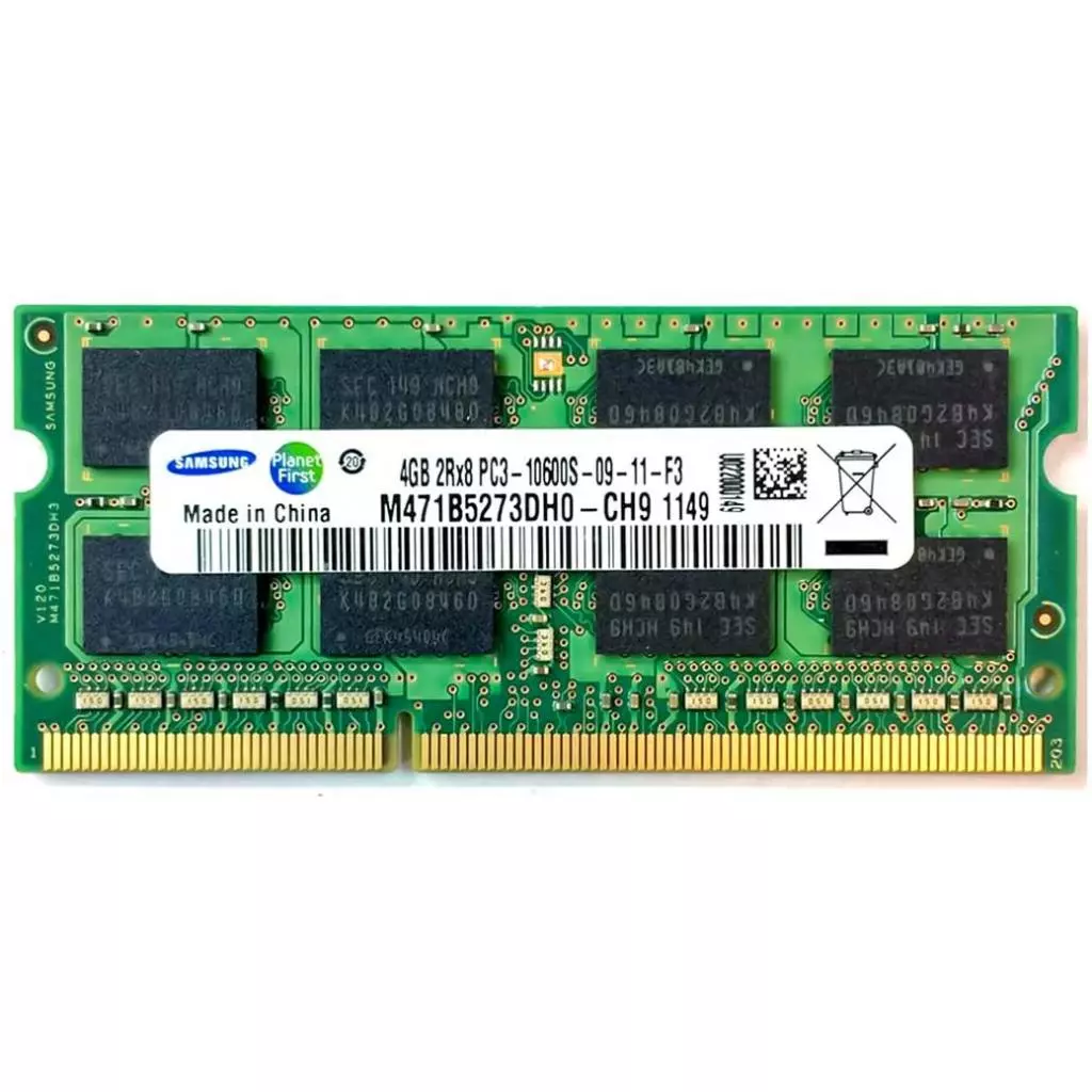 Модуль памяти для ноутбука SoDIMM DDR3 4GB 1333 MHz Samsung (M471B5273DH0-CH9 Ref)