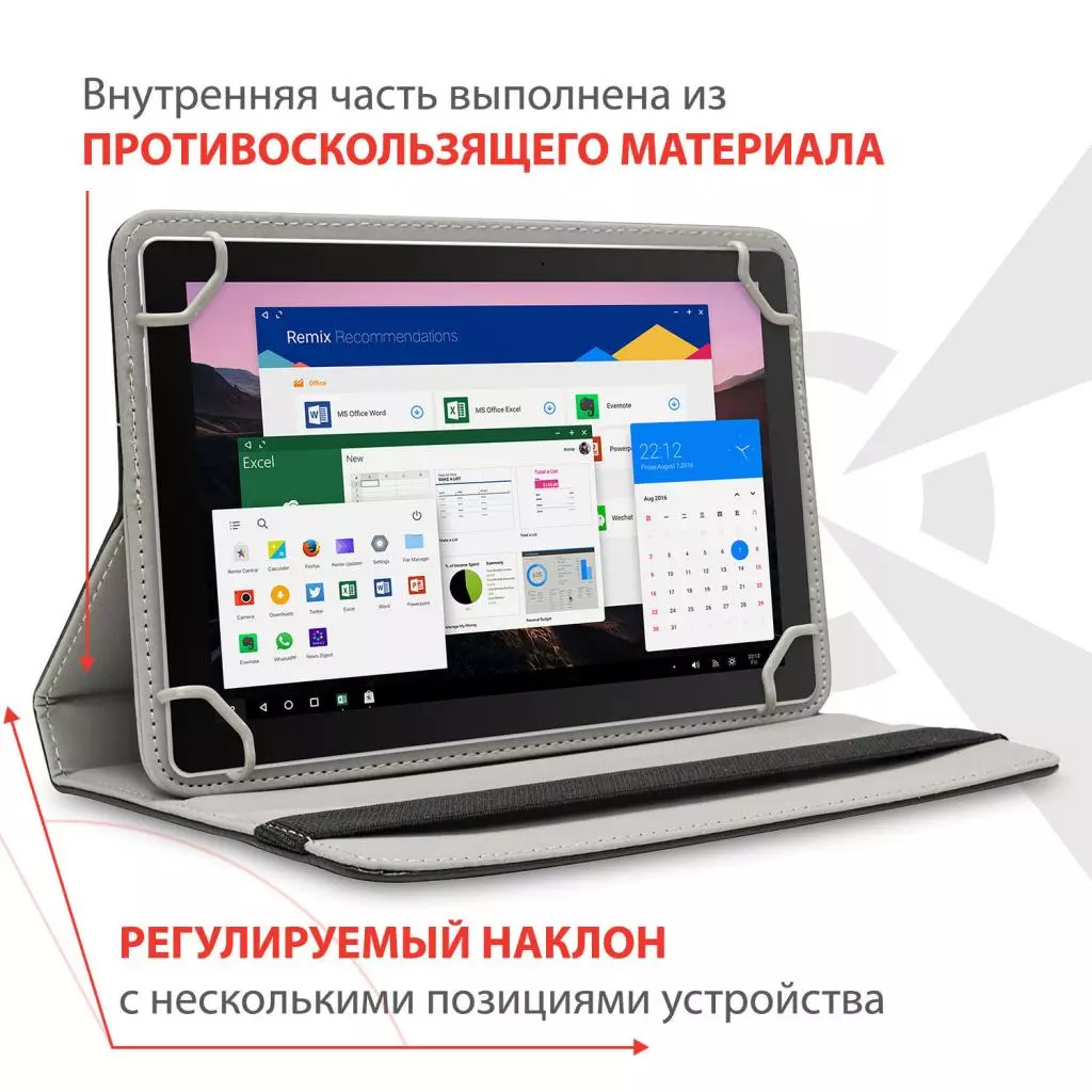 Чехол для планшета AirOn Universal case Premium 7-8" black (4821784622090) - 5 Чехол для планшета AirOn Universal case Premium 7-8" black (4821784622090) - 5