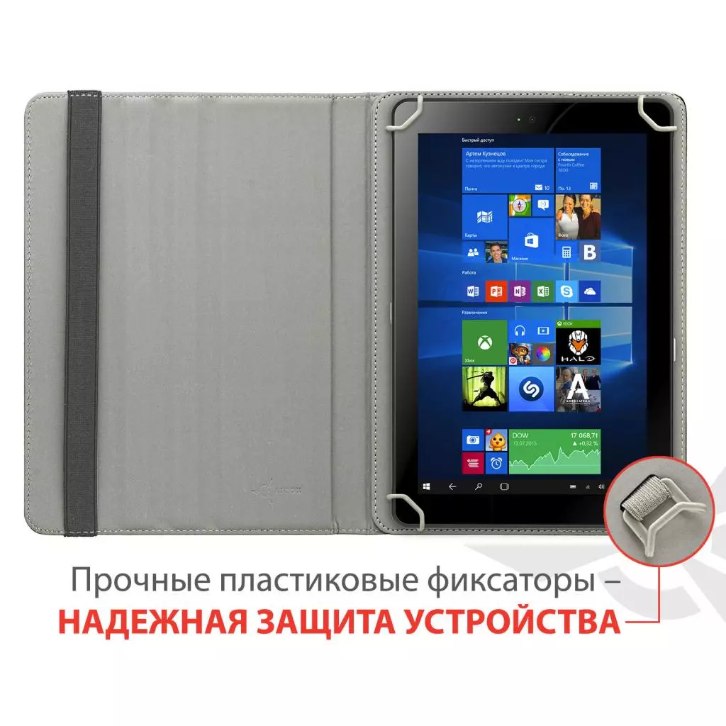 Чехол для планшета AirOn Universal case Premium 9-10" grey (4821784622095) - 6 Чехол для планшета AirOn Universal case Premium 9-10" grey (4821784622095) - 6